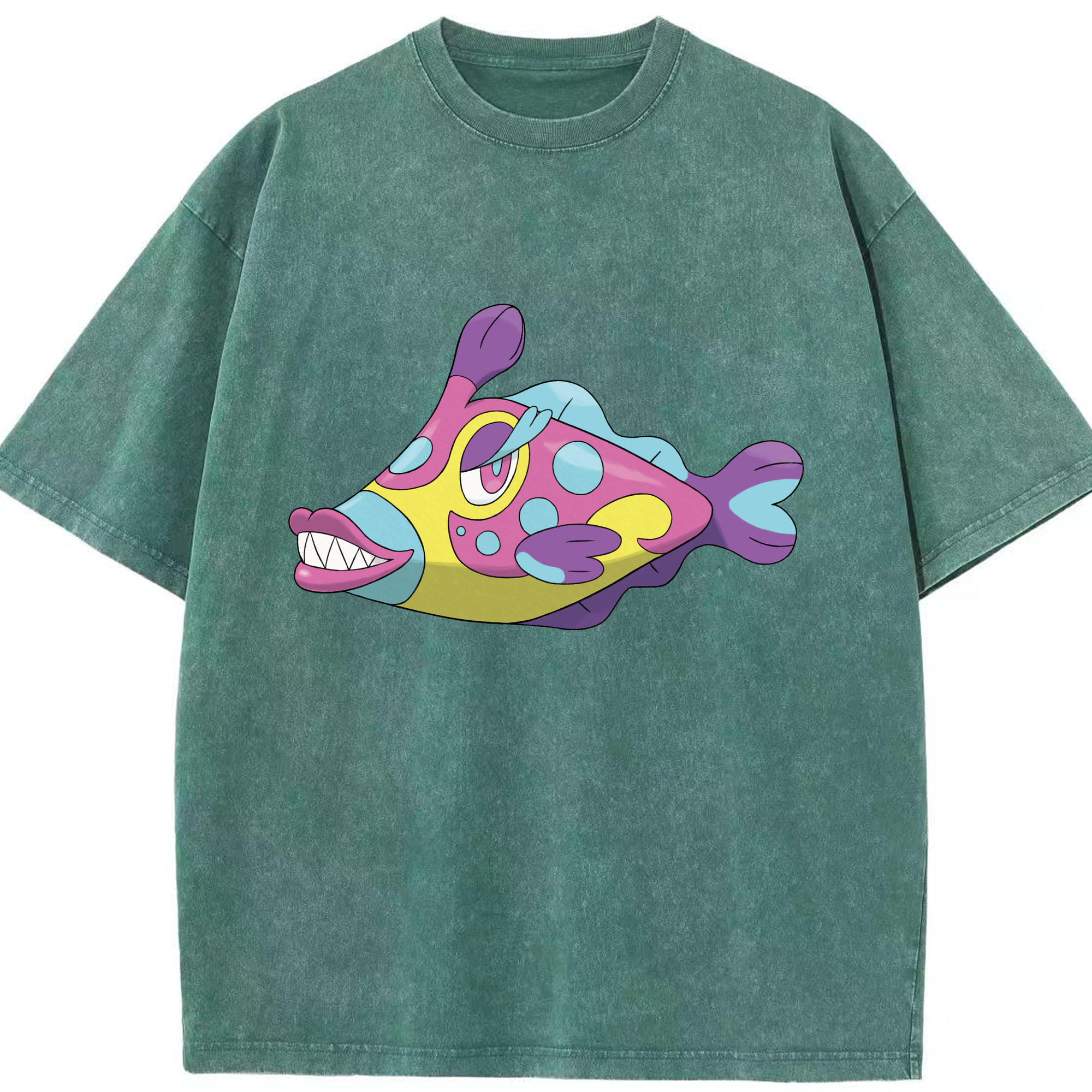 （画像用） ポケットモンスター Pokémon 綿100% ヴィンテージ風 半袖Tシャツ（フロントプリント）
